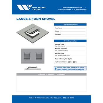 wilson lance templates